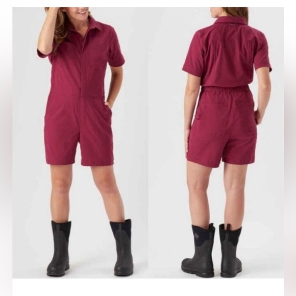 Duluth Women’s Size Medium Heirloom Gardening 7" Short Coveralls - Picture 3 of 15